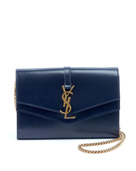 ysl crossbody wallet on chain|saint laurent monogram chain wallet.